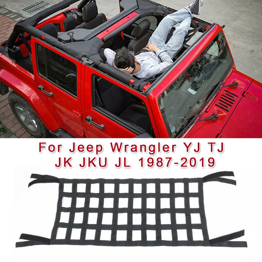 For Jeep Wrangler YJ TJ JK JL Roof Hammock 1pc Black Durable Practical |  Walmart Canada