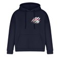 thumbnail image 4 of Styesk Chemises Hommes Mode Décontractée Chandails en Molleton à Capuche Col Rond Imprimé Chandail Manches Longues Chandail en Molleton, 4 of 6
