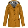 thumbnail image 2 of Veste Extérieure Coupe-Vent à Capuche Imperméable Manteau de Pluie pour Femmes, 2 of 6