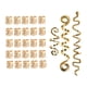 thumbnail image 1 of Kit de 28 accesorios para rastas, joyas para el cabello, trenzas de cola de caballo, barba y cabello. Oro, 1 of 9