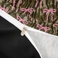 thumbnail image 4 of spefrowx Pink Bow Twin Duvet Cover for Teens, Olive Brown Rustic Camo Twin Bedding, Black Reversible, 2-Piece, 1 Duvet Cover and 1 Pillowcase, 4 of 6