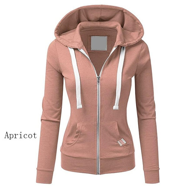 VITryst-Women Pockets Hood Casual Solid Color Workout Pullover Outwear VITryst-Women Pockets Hood Casual Solid Color Workout Pullover Outwear