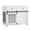 White with Drawers, variant on GZXS 39.4" Dog Crate End Table on Wheels, Furniture-Style Pet Crate with Sliding Barn Door & Side Hinged Door, Lockable Casters, 220 lbs Capacity, White