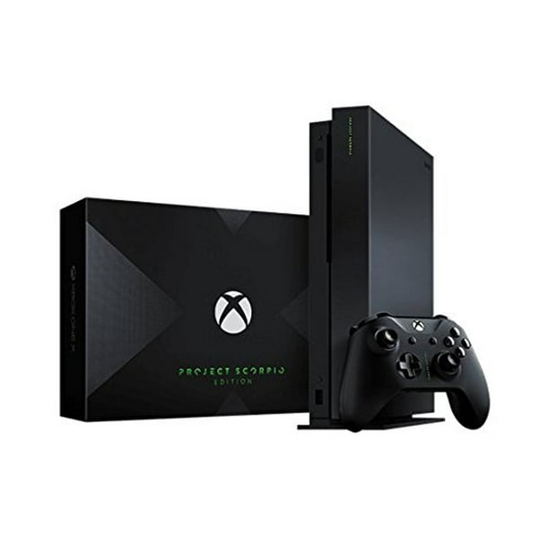 Xbox One X True 4k Black Launch Limited Edition Project Scorpio Console With Wireless Controller Choose Your Favorite Games Accessories Include 4k Hdmi Cable Walmart Com Walmart Com