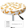 thumbnail image 4 of Lsque Cartoon Squirrel Round Bar chair cushion covers Velvet Fabric Premium Comfort Protects from Scratches and Stains for 14-17 Inch Chair- 12 inch, 4 of 7