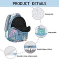 thumbnail image 4 of "Sunflower Themed Backpack - Floral Wildflower Print, Roomy School Bag for College Students, Ergonomic Design, Comfortable Shoulder Straps", 4 of 6