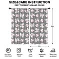 thumbnail image 2 of Blackout Kids Curtains,Footballs with Bows Pattern Childrens Insulated Curtains Set Of 2,Bedroom Essentials,Toddler Room Decor 42"x84", 2 of 5