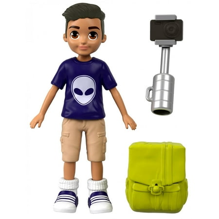 Polly Pocket Active Pose Selfie Stick Photo Journalistic Adventure Nicolas Doll