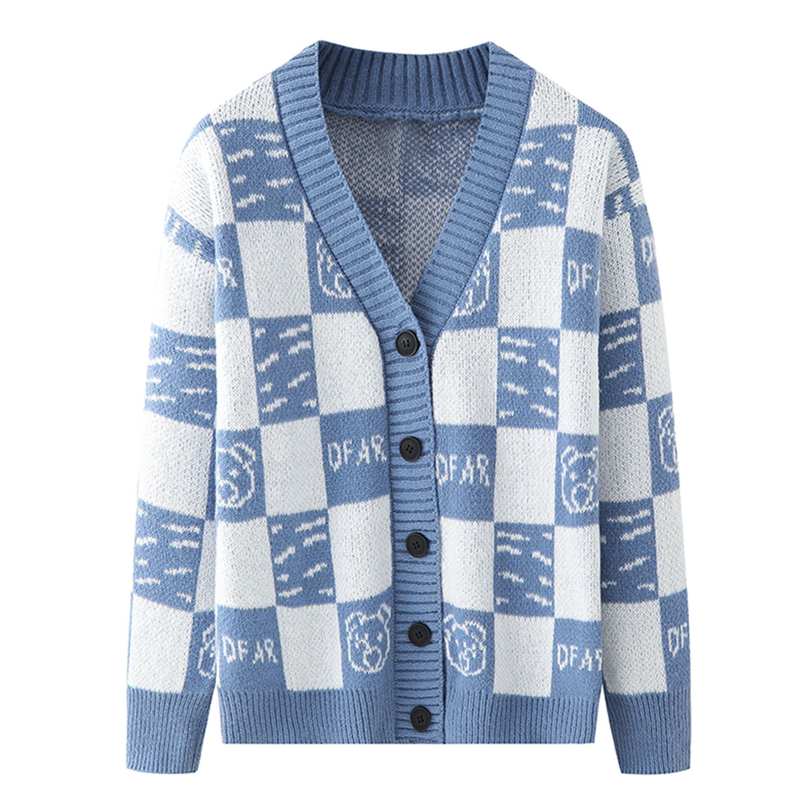 Mens Fashion Casual Color Matching Pocket Lattice Versatile Long Sleeve  Cardigan Coat Long Male Sweater - Walmart.com