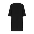 thumbnail image 4 of IROINNID Summer Dresses for Women 2024, Plus Size T-shirt Dresses for Women with Short Sleeve and Round Neck Summer Casual Loose Outfits Dress, 4 of 5