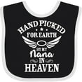 thumbnail image 3 of Inktastic Handpicked for Earth by My Nana in Heaven with Angel Wings Boys or Girls Baby Bib, 3 of 4