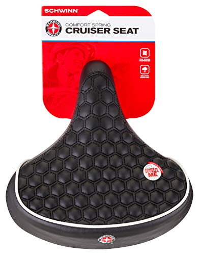 schwinn quilted wide cruiser saddle