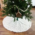 thumbnail image 2 of Falda de árbol de Navidad de 90 cm para decoraciones de fiestas navideñas de árboles de Navidad (blanco), cubierta de base de árbol de Navidad para decoración de árboles de Navidad para fiestas de Nav, 2 of 4