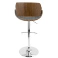 thumbnail image 2 of Fabrizzi Height Adjustable Mid-century Modern Barstool by LumiSource, 2 of 7