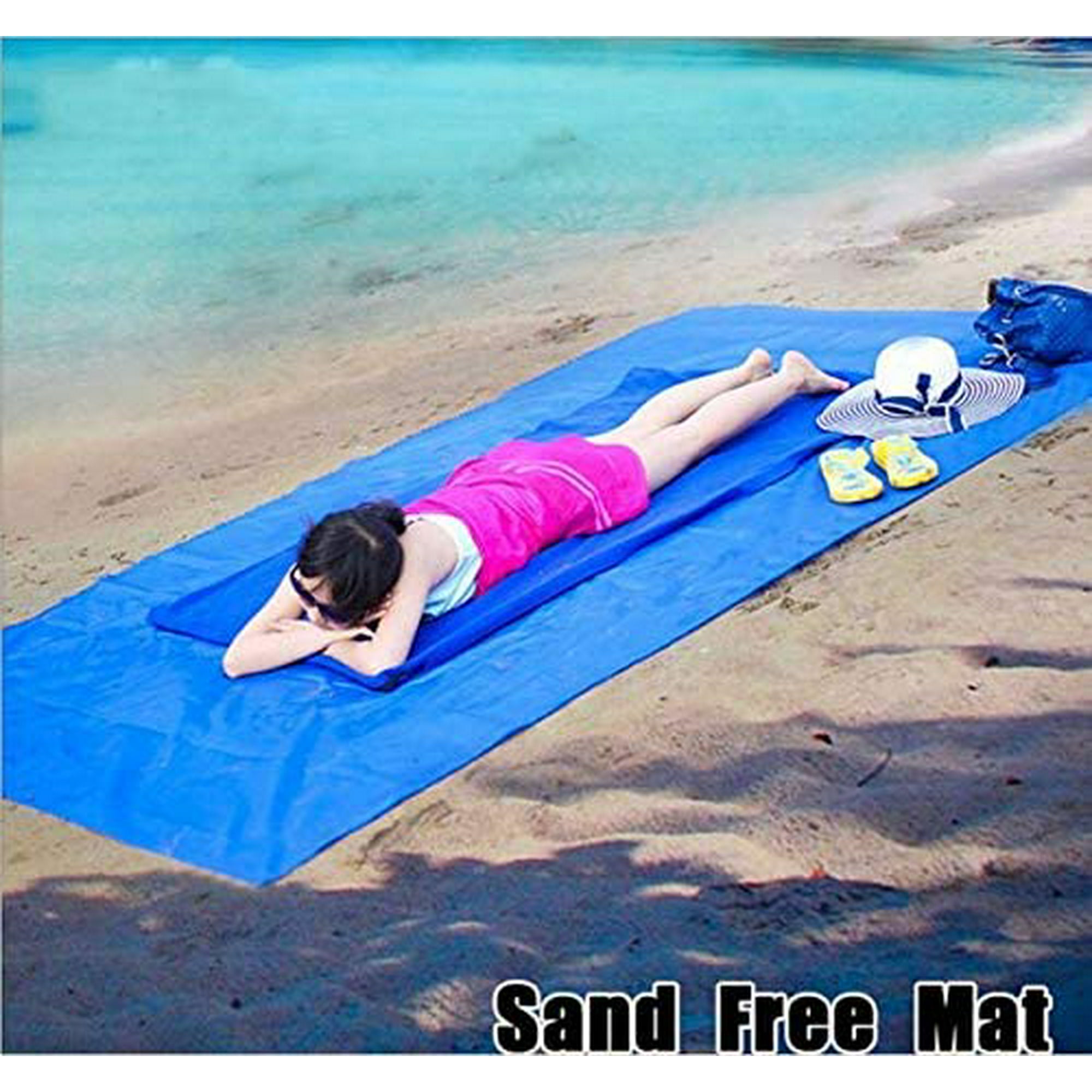 Sand Free Beach Mat Blanket Sand Proof Blanket Sand Proof Magic Sandless Sand Dirt Lightweight Compact Large Beach Towel Mat Dust Disappear Fast Dry Easy to Clean Waterproof Rug pink Walmart