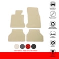 thumbnail image 2 of Ikon Motorsports Front & Rear Floor Mats Fits 2005-2010 BMW E60 5-Series Sedan, Factory Fitment Nylon Car Liner Carpets Beige  4PCS, 2 of 7