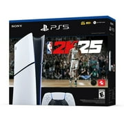 New TEC PlayStation_5 Slim Digital Edition Console – NBA 2K25 Bundle + Extra DualSense Wireless Controller (Latest Model – 1TB SSD, 4K Ultra HD, 120Hz)