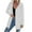 White, variant on Women's Cable Knitted Zip Up Jackets Long Sleeve Drawstring Hoodies Jackets Fall Winter CoatsWarm Outerwear White S
