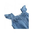 thumbnail image 3 of Ropa para bebés y niñas pequeñas, mono de mezclilla sin mangas, traje de una pieza, 3 of 7