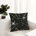 thumbnail image 6 of Fuzoiu Spiders On The Web Print Square Pillow Cover,Hidden Zipper Design,Luxury Square Pillow Case, Throw Pillow,Couch Cushion-16"x16", 6 of 7