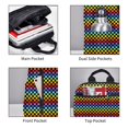 thumbnail image 3 of Honeii Rainbow Chequerboard Print Lightweight Backpacks,Carry on Backpack,Durable Backpack for School, Work & Travel, 3 of 7