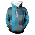 thumbnail image 4 of Men's Print Plush Warm Coat Fleece Sweater Casual Coat Pocket Sweater Autumn Winter Coat2XL, 4 of 5
