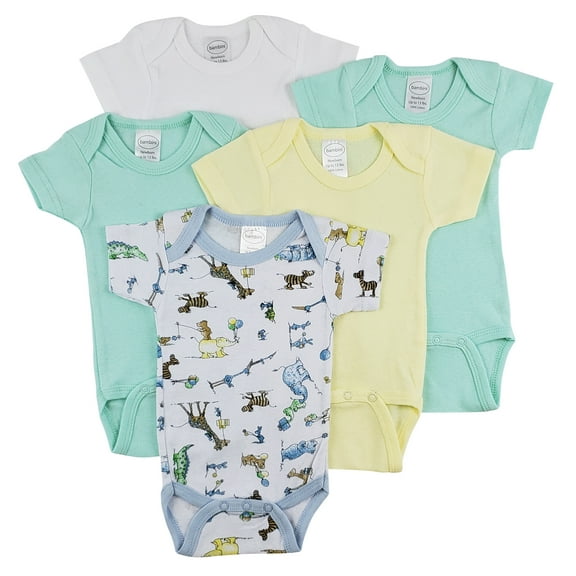 Bambini Short Sleeve One Piece 5 Pack