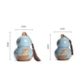 thumbnail image 2 of Gourd Tea Caddy With Airtight Lid And Carrying Handle Ceramic Loose Tea Storage Tin For Coffee Sugar, Nuts, Herb, Spice, 2 of 6
