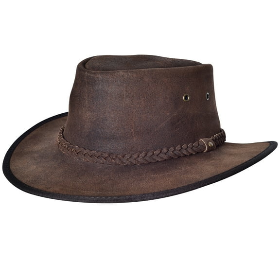 Large Crazy Horse Cow Suede Chocolate Brown Cowboy Hat Hilason