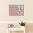thumbnail image 3 of PinPix 28x20 Custom Cork Bulletin Board Bohemian Elephants Watermelon Poster Board Has a Fabric Style Canvas Finish, Framed in Bohemian Elephants Watermelon, by ArtToFrames (PinPix-1580), 3 of 5