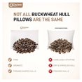 thumbnail image 2 of Drevy Organic Buckwheat Pillow for Sleeping with Pillow case – Japanese Pillow Filled with Sobakawa aids in Cooling Sleep with Neck Support for Any Sleep Position (20in x 15in), 2 of 8