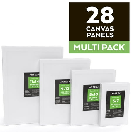 - Arteza Canvas Panels Multi-Pack (Set of 28)
