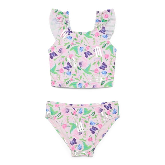 Wicked Little and Big Girls Graphic Bikini Swimsuit, 2-Piece, Sizes 4-12