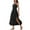 Black, variant on Summer Dresses for Women 2025, Women's Summer Solid Color Sleeveless Round Neck Irregular Hem Dress Skirt(Black,S)