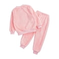 thumbnail image 6 of Fldy Toddler Boys Girls Warm Outfit Casual Sleepwear Long Sleeve Nightwear Loungewear 2 Piece Pajama Pink Cat 120/XXL/14, 6 of 7