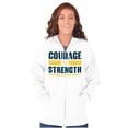 thumbnail image 3 of United States Navy Courage Strength Unisex Plus Size Zip Hoodie Brisco Brands 4X, 3 of 5