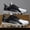 White and Black, variant on Outdoor Men's Running Shoes, Summer breathable athletic sneakers, tough wear-resistant upper, anti-slip sole for hiking, walking and daily fitness workout.