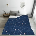 thumbnail image 5 of Zufioo star night sky Fleece Blanket Queen Size,Plush Bed Blanket,Ultra Soft Throw Blanket,Plush Fuzzy Cozy Blanket Perfect for Bed,Couch-60"x50", 5 of 7
