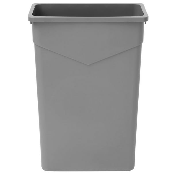Hubert Narrow Slim Trash Receptacle Garbage Can 23 Gallon In Grey 20 1 4 L X 11 3 4 W X 30 H Walmart Com Walmart Com