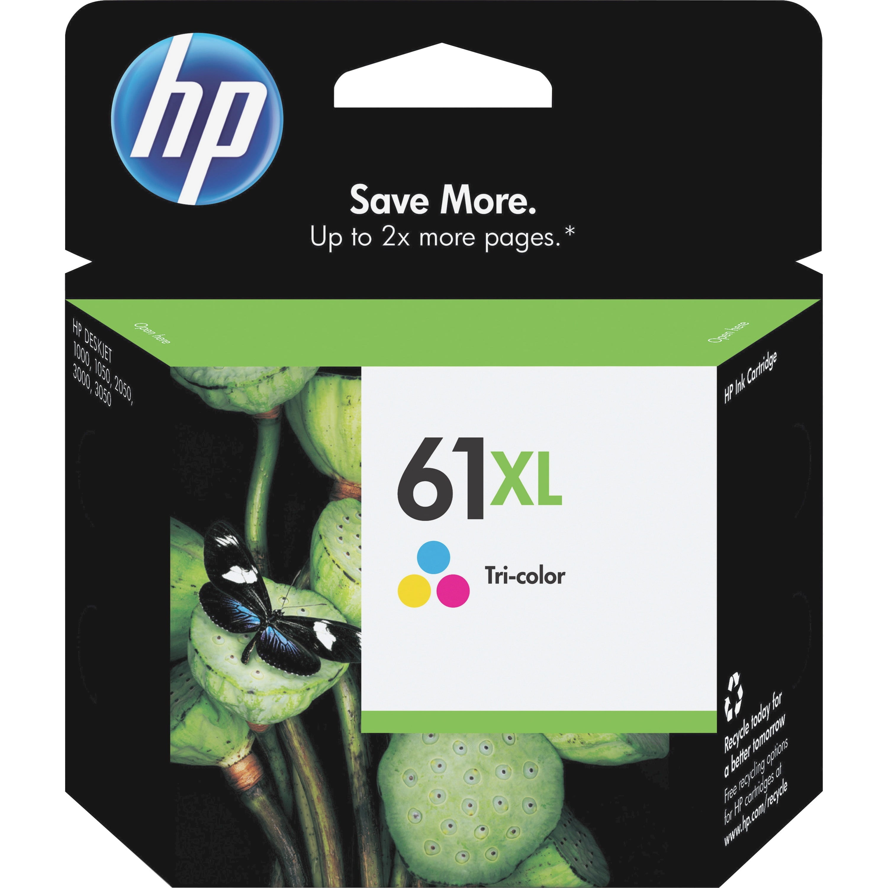 HP 61XL Ink Cartridge, Tricolor (CH564WN)