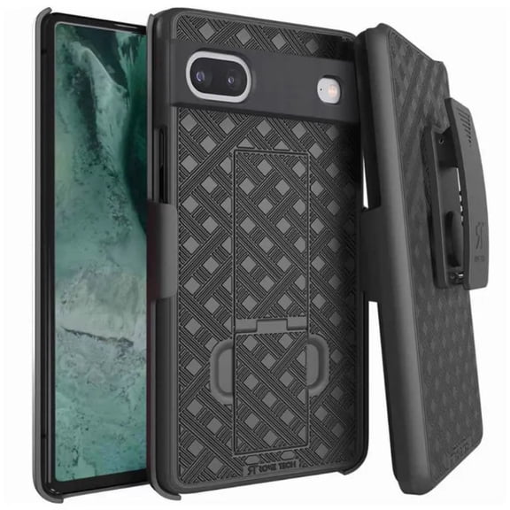 Rome Tech Google Pixel 8 Shell Holster Combo Case - Black
