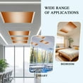 thumbnail image 6 of 2 Pack Burnt Orange Fluorescent Light Covers for Ceiling Lights Ombre Solid Color Gradient Modern Art Magnetic Ceiling Light Covers Overhead Light Filters for Office Classroom Home, 6 of 9
