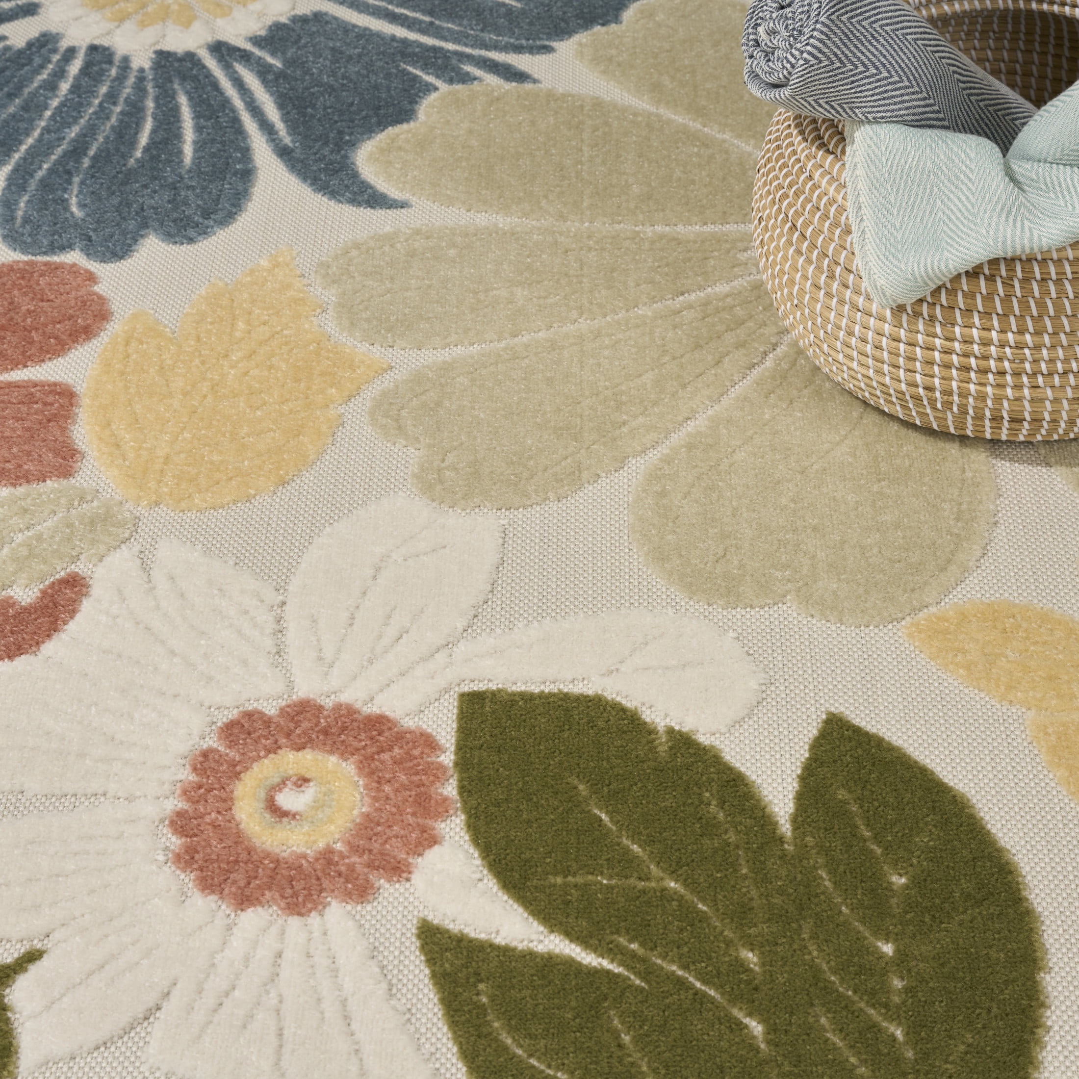 Nourison Aloha 5'3" x 7'5" Multicolor Modern Rug