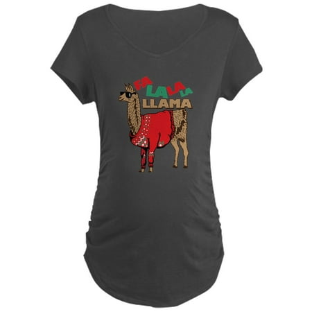 

CafePress - Fa La La Llama - Maternity Dark T-Shirt