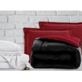 thumbnail image 1 of Mocassi 7-Piece Bed-in-a-Bag Comforter & Sheet Set- Luxurious 1800 Premium 7-Piece Queen Size Bed-in-a-Bag, Super Cozy Bed Sheets and Comforter Set, Wrinkle and Stain Resistant, Black/Burgundy, 1 of 5