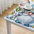thumbnail image 5 of Acheng Gnome Easter Eggs Rabbits Square Tablecloth 100% Polyester Fiber Easter 40*40, 5 of 8