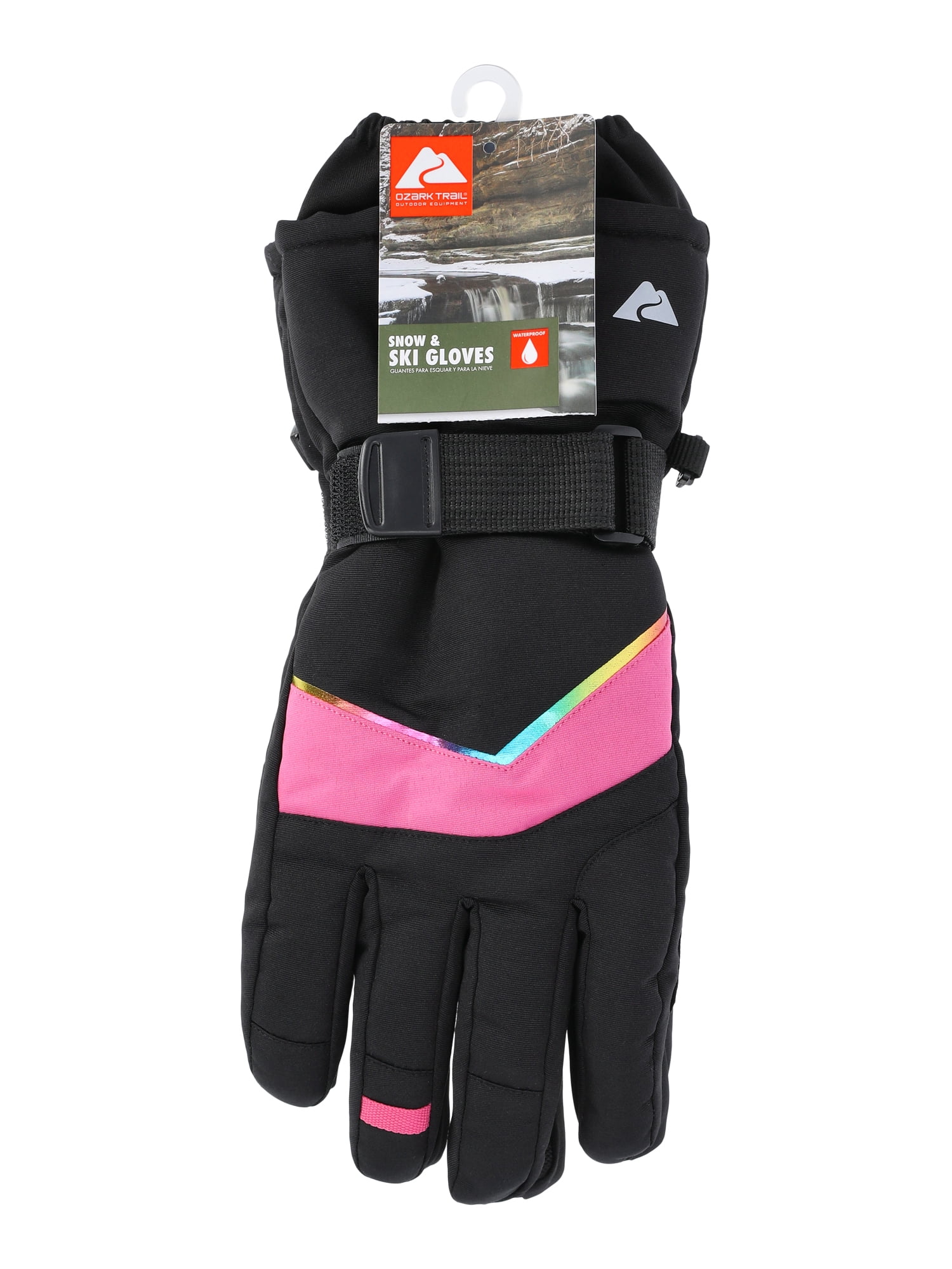 Ozark Trail Girls Technical Ski Gloves, Sizes S-XL
