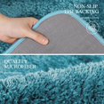 thumbnail image 5 of Walensee Bathroom Rug Non Slip Bath Mat (16 x 24, Hunter Green) Water Absorbent Soft Microfiber Shaggy Mat Machine Washable Bath Rug Thick Plush Rugs for Shower, 5 of 8