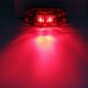 thumbnail image 5 of 2PCS 12V 24V Orange White Red Warning Light Side Marker Lamp Truck Oval Clearance Trailer Truck Turn Signal Light Accessories, 5 of 5