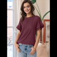 thumbnail image 4 of Tops de Corta para Mujer, Color Rojo Oscuro, Talla L, 4 of 9
